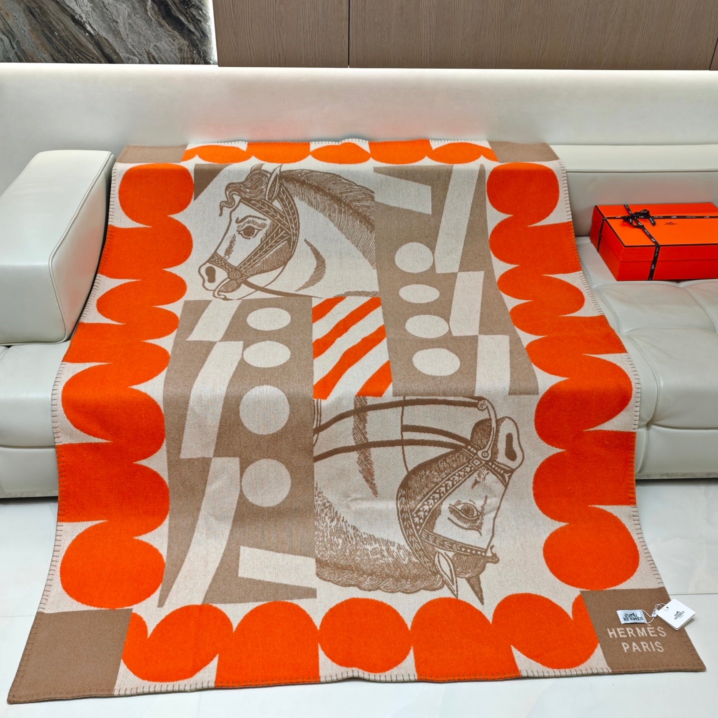 HERMES CHEVAL JOKER THROW BLANKET