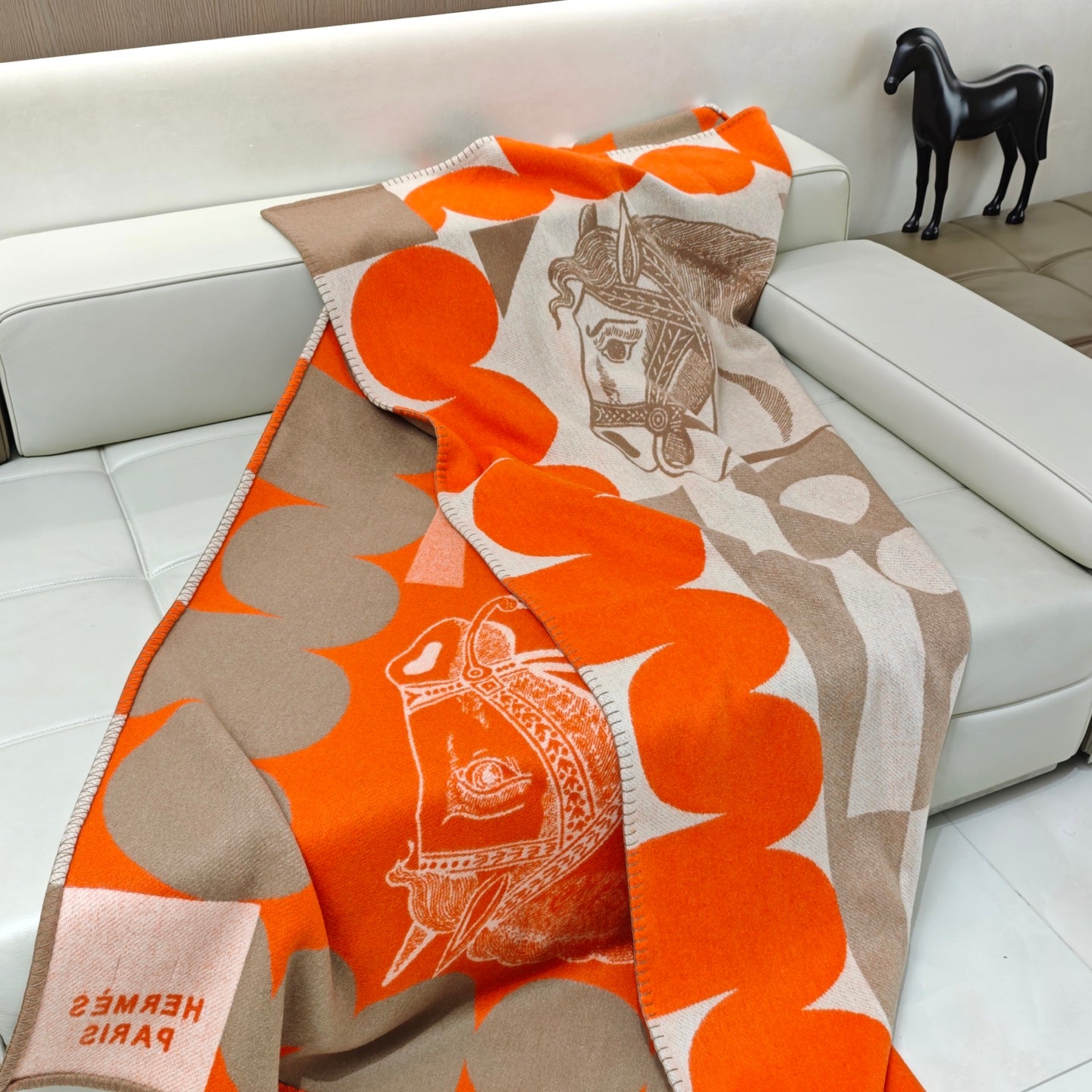 HERMES CHEVAL JOKER THROW BLANKET