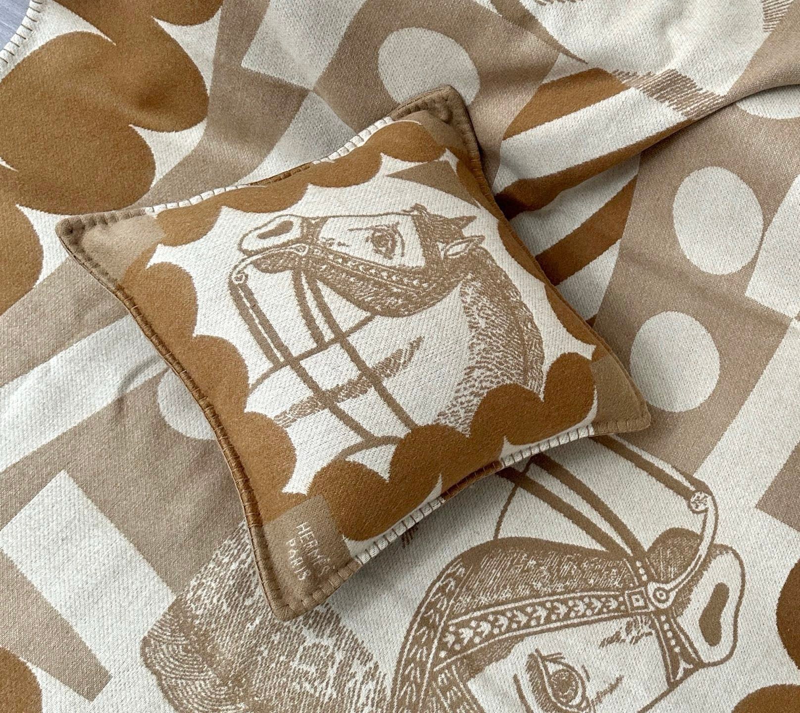 HERMES CHEVAL JOKER THROW PILLOW