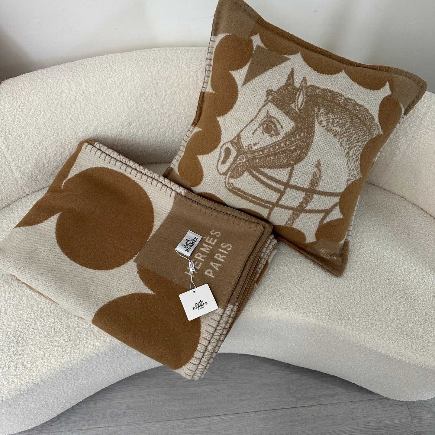 HERMES CHEVAL JOKER THROW PILLOW