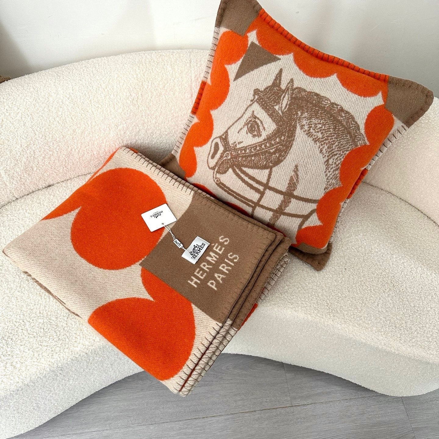 HERMES CHEVAL JOKER THROW PILLOW