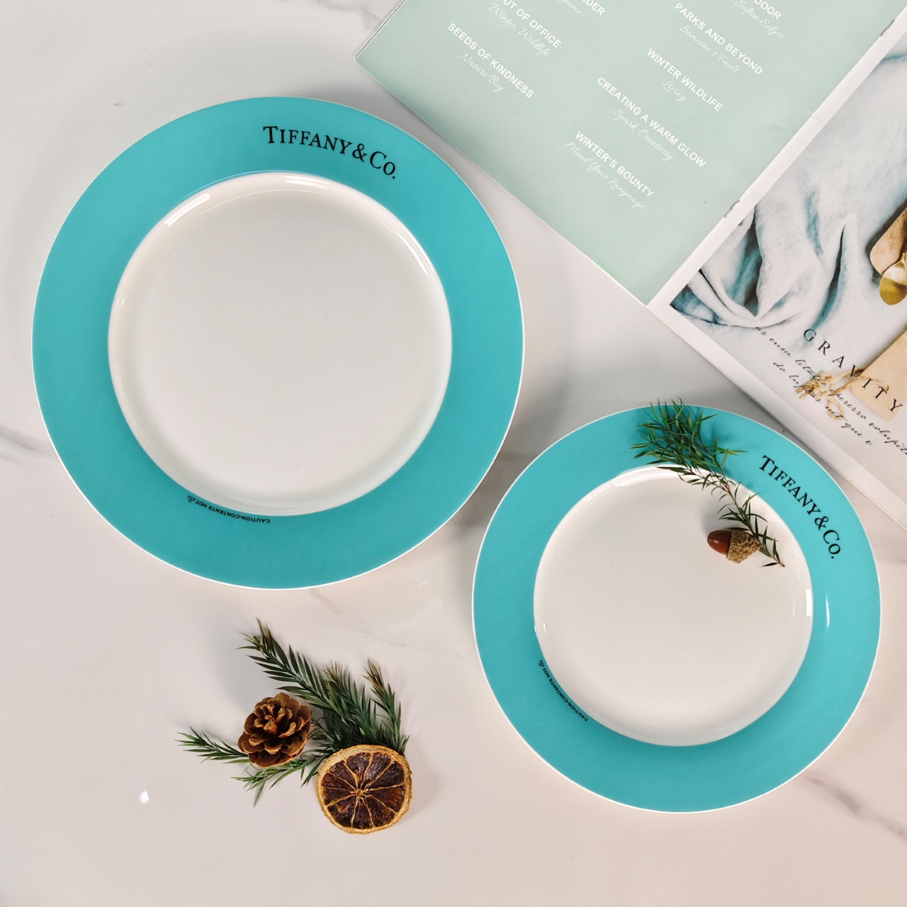 TIFFANY PLATES SET