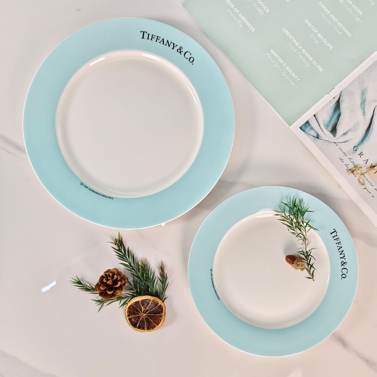 TIFFANY PLATES SET