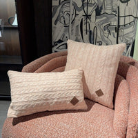 LORO PIANA KNITTED PILLOW SET (LIGHT PINK)