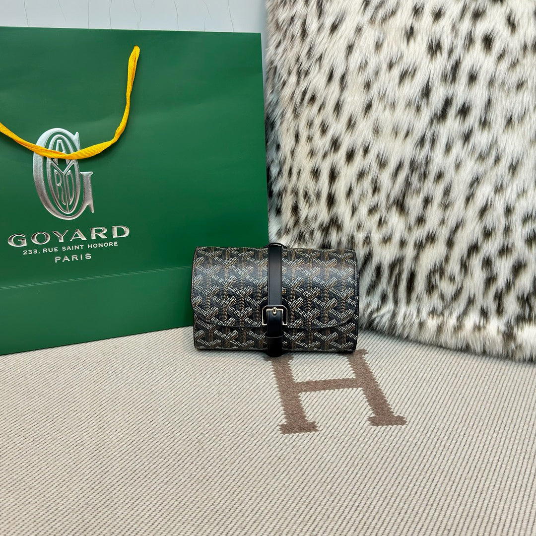 CUSTOM GOYARD 2 WATCH TRAVEL CASE