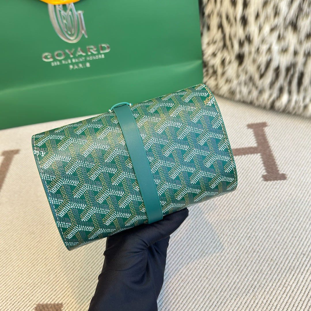 CUSTOM GOYARD 2 WATCH TRAVEL CASE