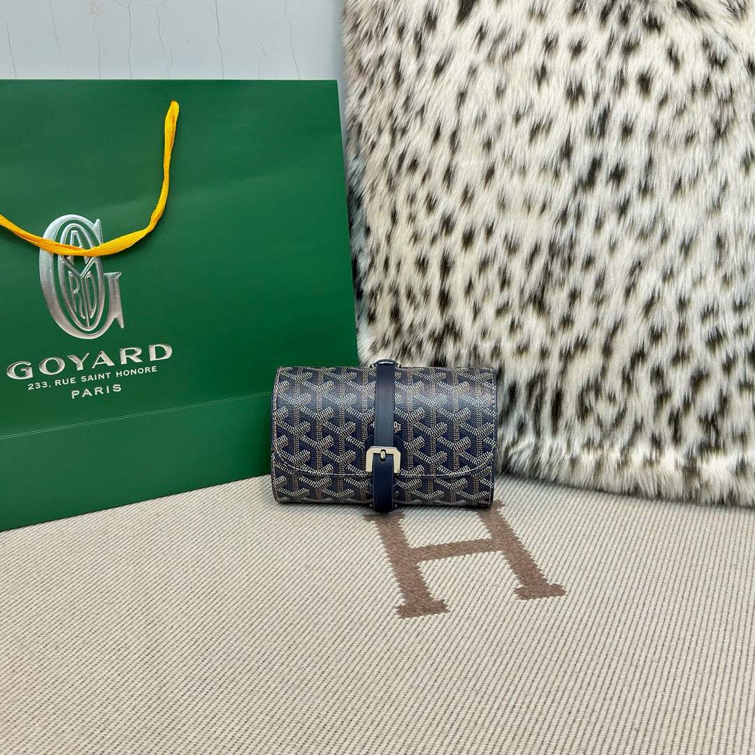 CUSTOM GOYARD 2 WATCH TRAVEL CASE
