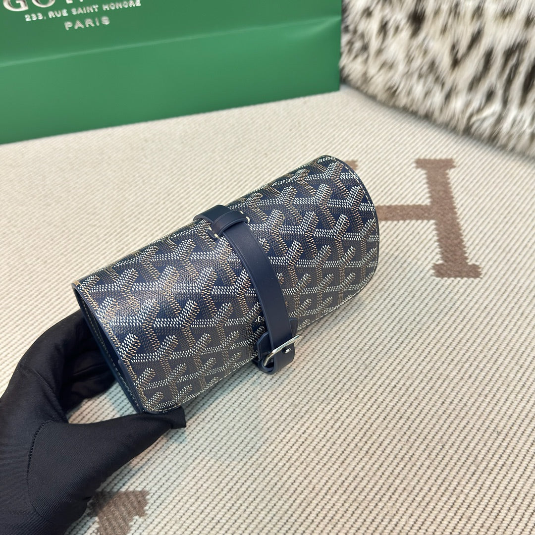 CUSTOM GOYARD 2 WATCH TRAVEL CASE