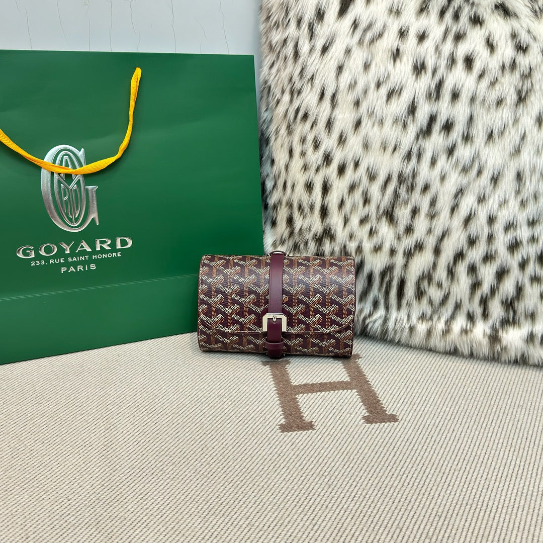 CUSTOM GOYARD 2 WATCH TRAVEL CASE