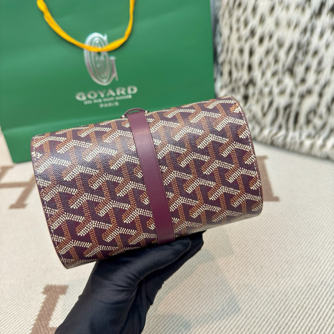 CUSTOM GOYARD 2 WATCH TRAVEL CASE