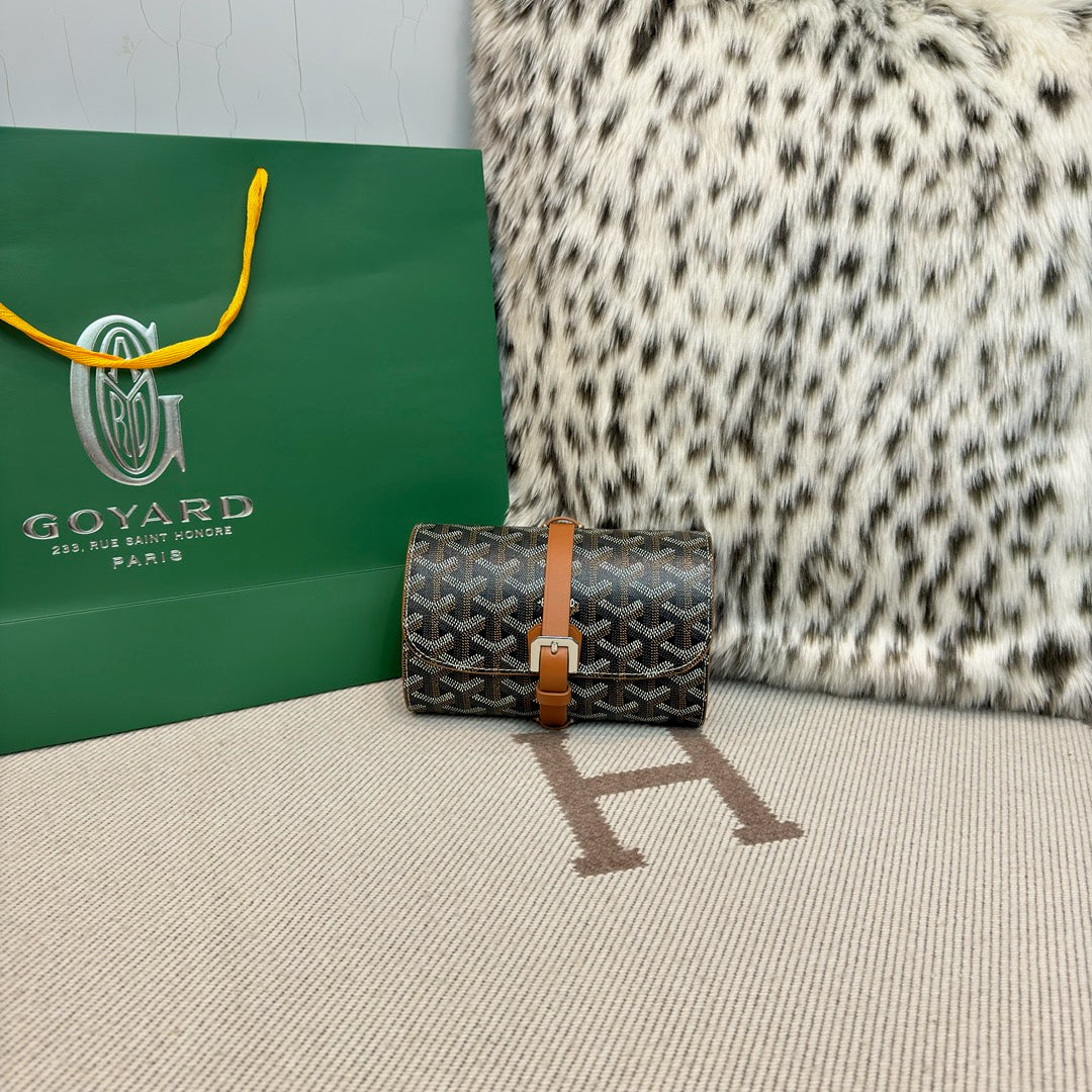 CUSTOM GOYARD 2 WATCH TRAVEL CASE