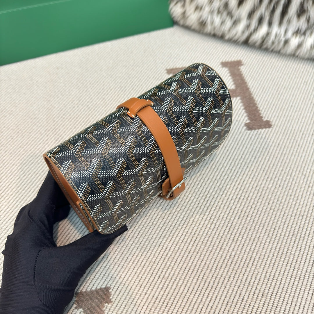 CUSTOM GOYARD 2 WATCH TRAVEL CASE