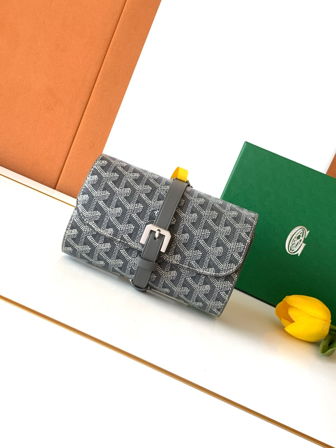 CUSTOM GOYARD 2 WATCH TRAVEL CASE