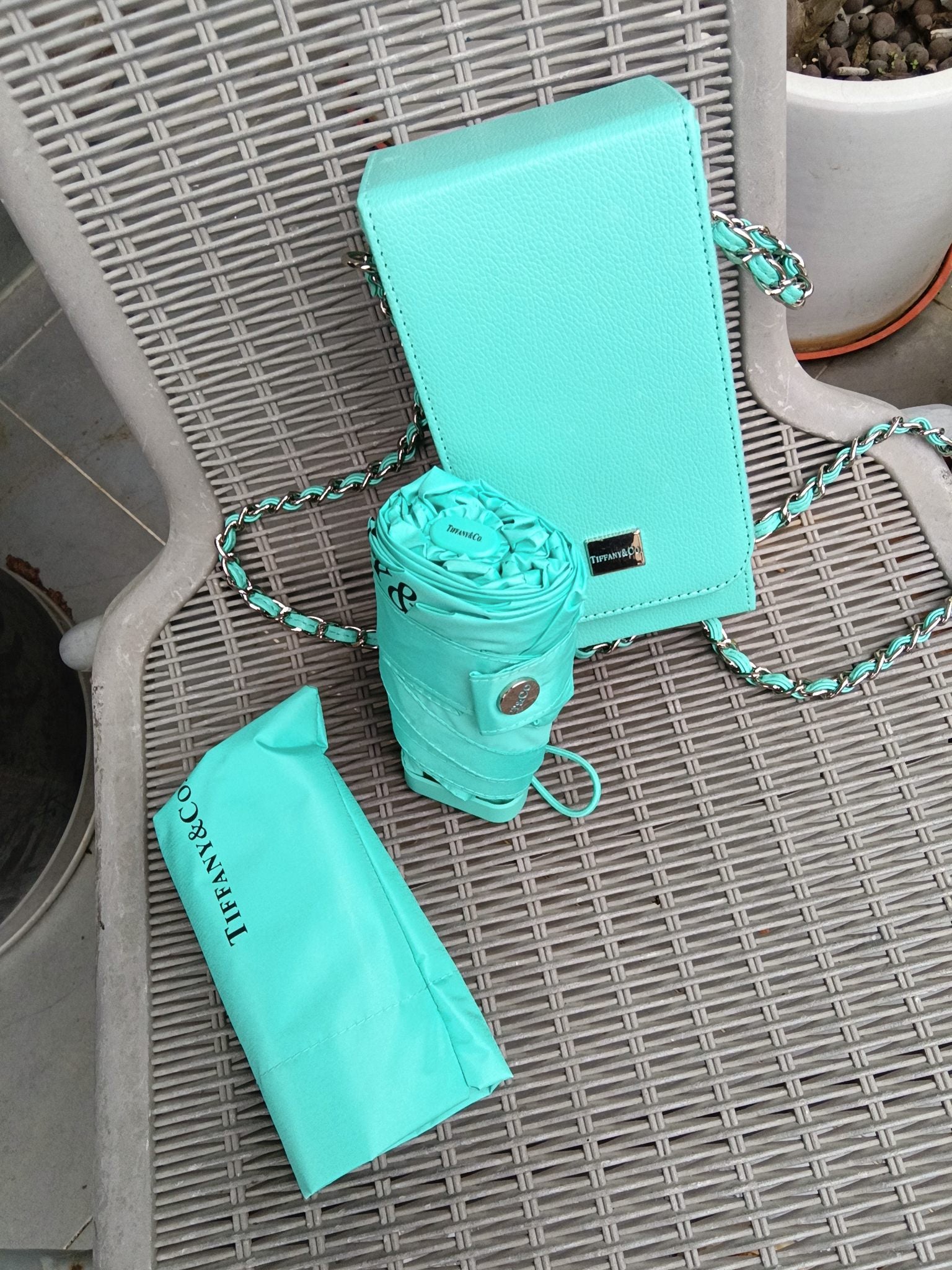 TIFFANY RETRACTABLE UMBRELLA