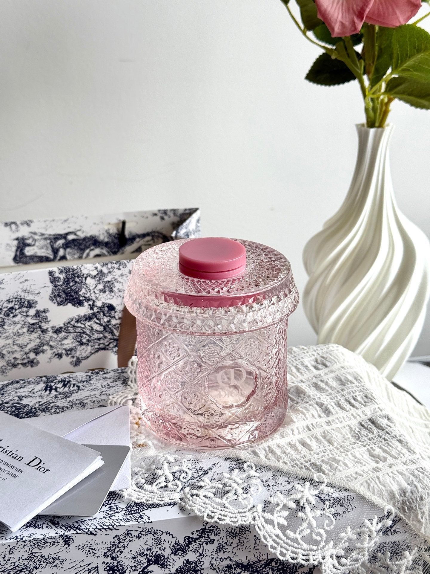 CHRISTIAN 2 GLASS CUP SET (PINK)