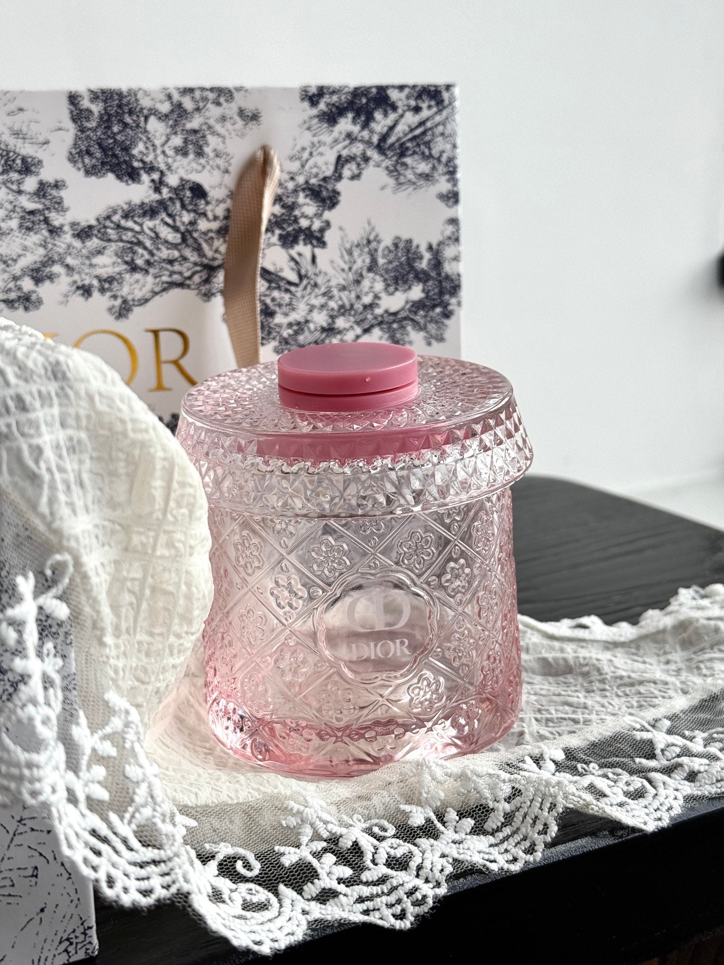 CHRISTIAN 2 GLASS CUP SET (PINK)
