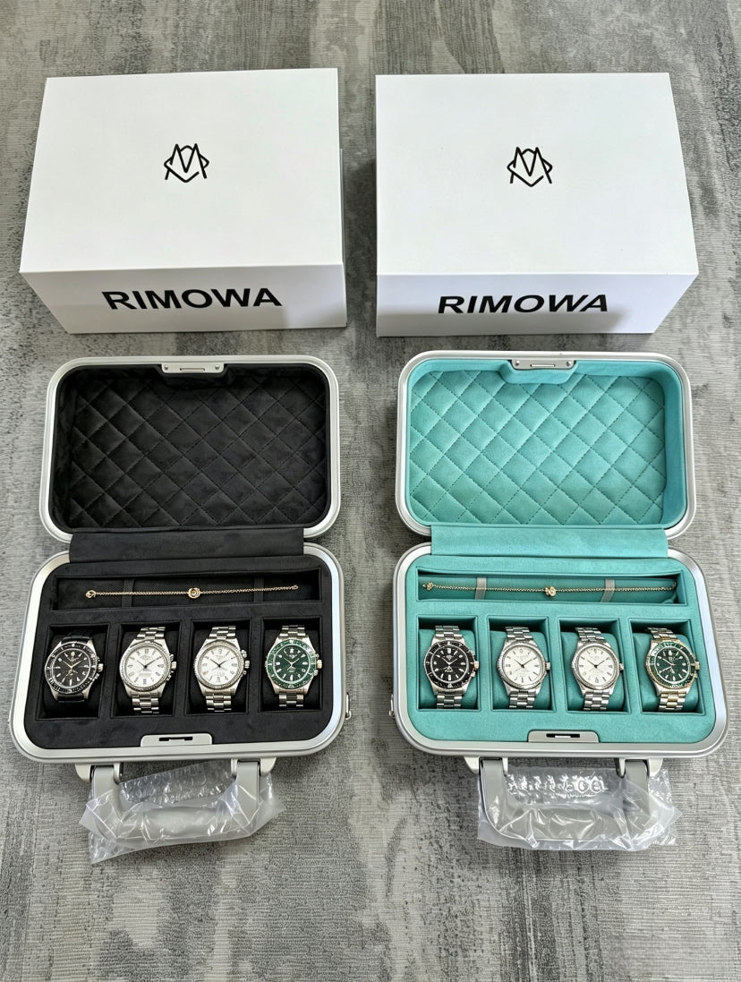 RIMOWA SILVER TRAVEL WATCH CASE