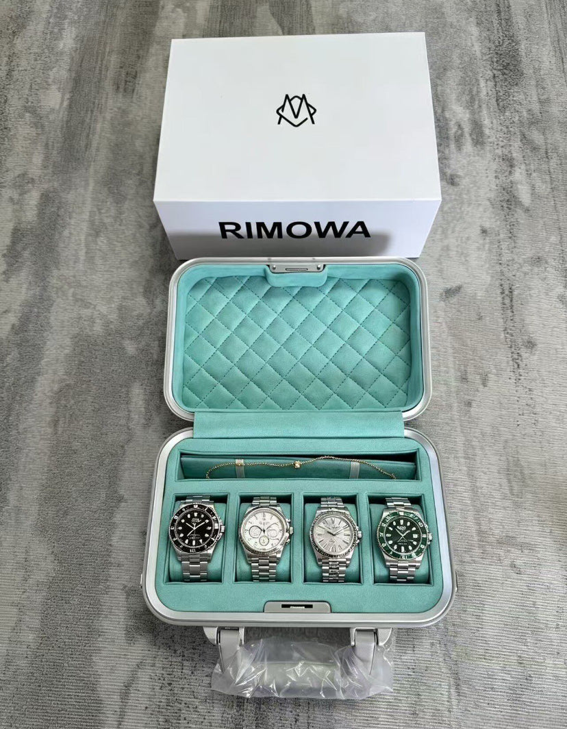 RIMOWA SILVER TRAVEL WATCH CASE