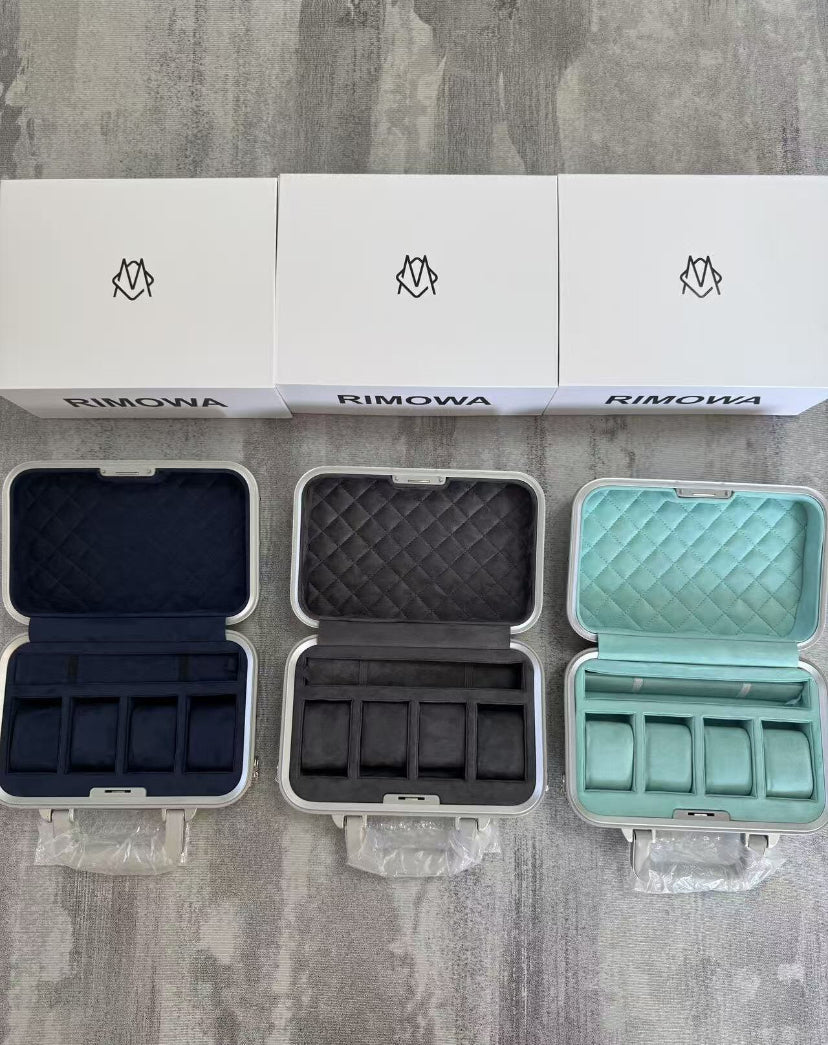 RIMOWA SILVER TRAVEL WATCH CASE