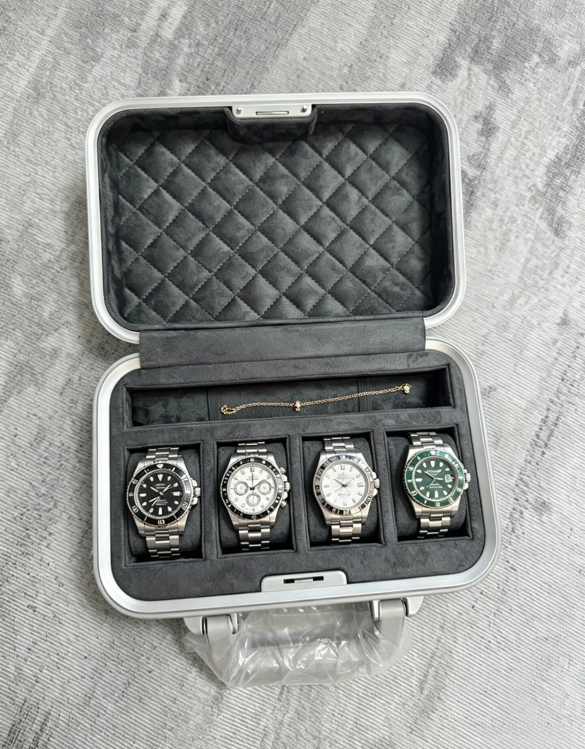 RIMOWA SILVER TRAVEL WATCH CASE