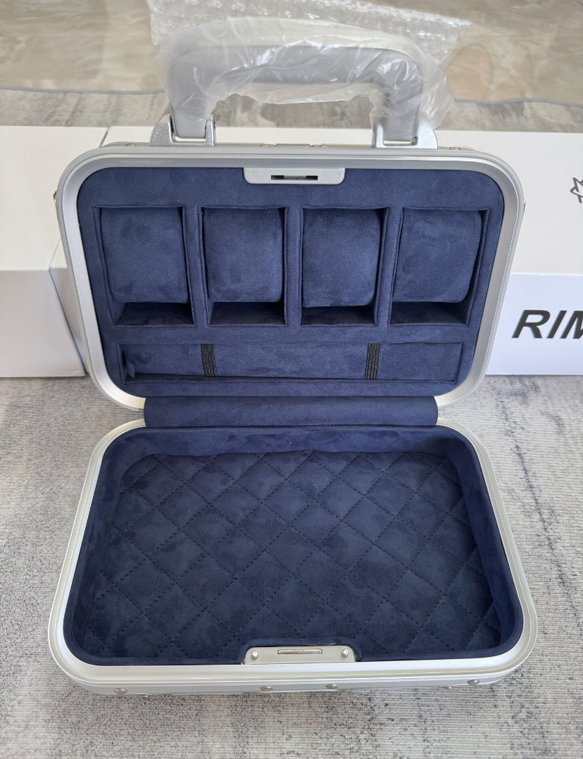 RIMOWA SILVER TRAVEL WATCH CASE