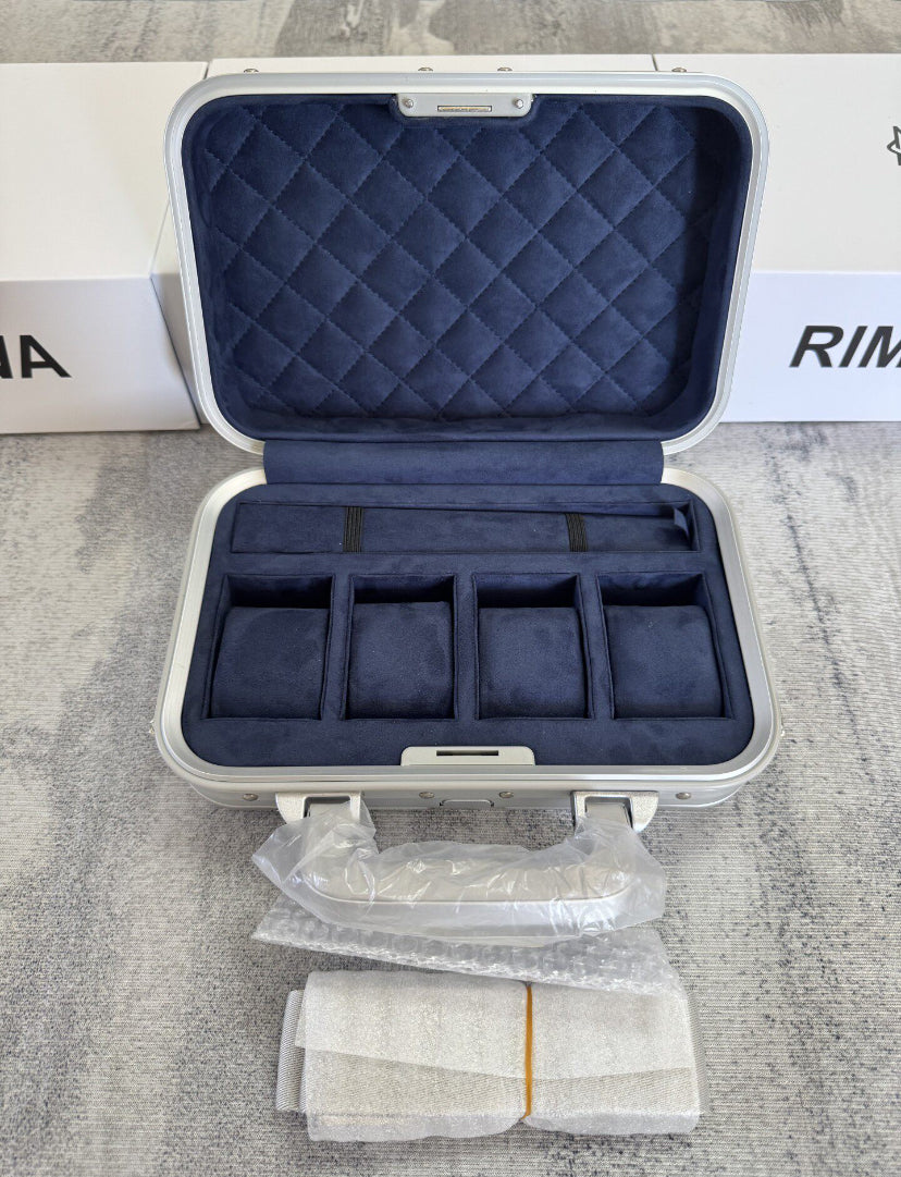 RIMOWA SILVER TRAVEL WATCH CASE