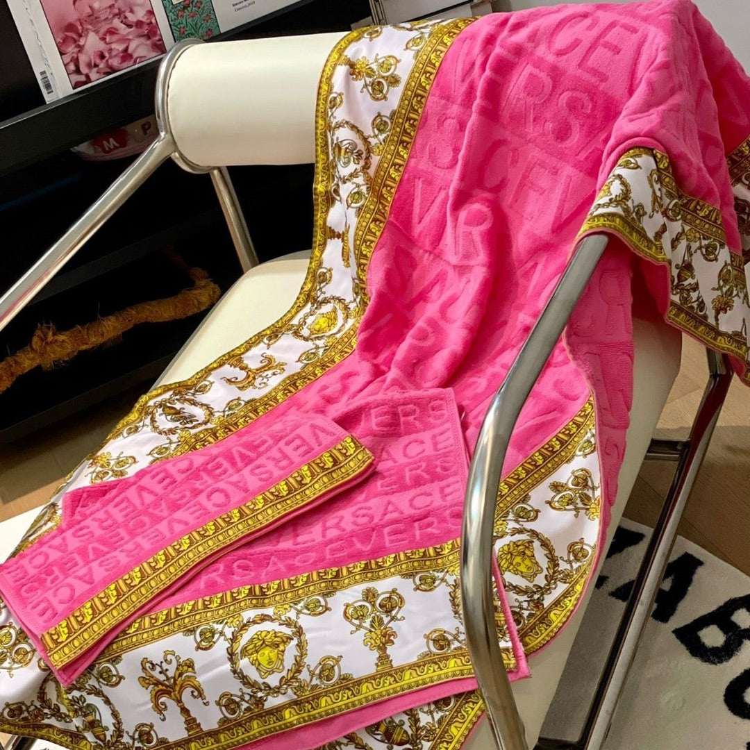 VERSACE BATH TOWEL SET
