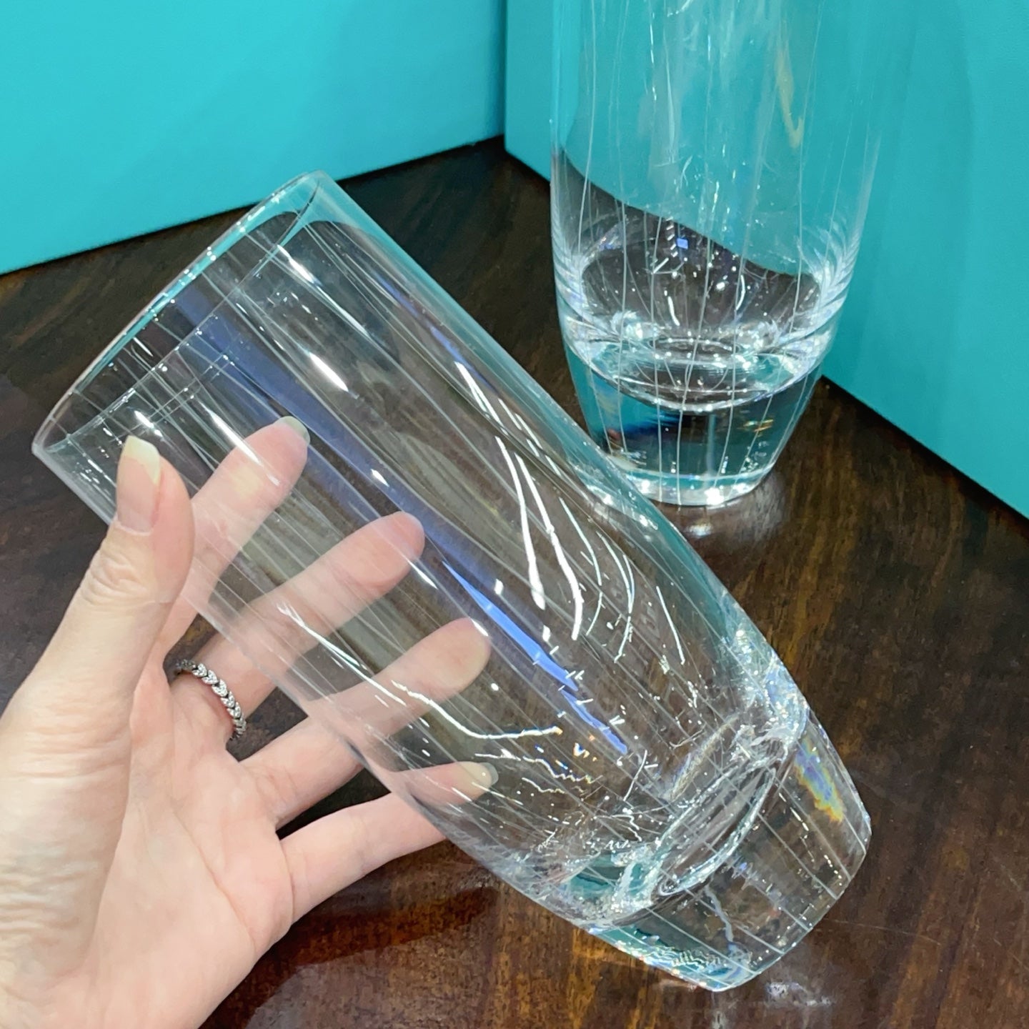 TIFFANY CUP GLASSWARE SET
