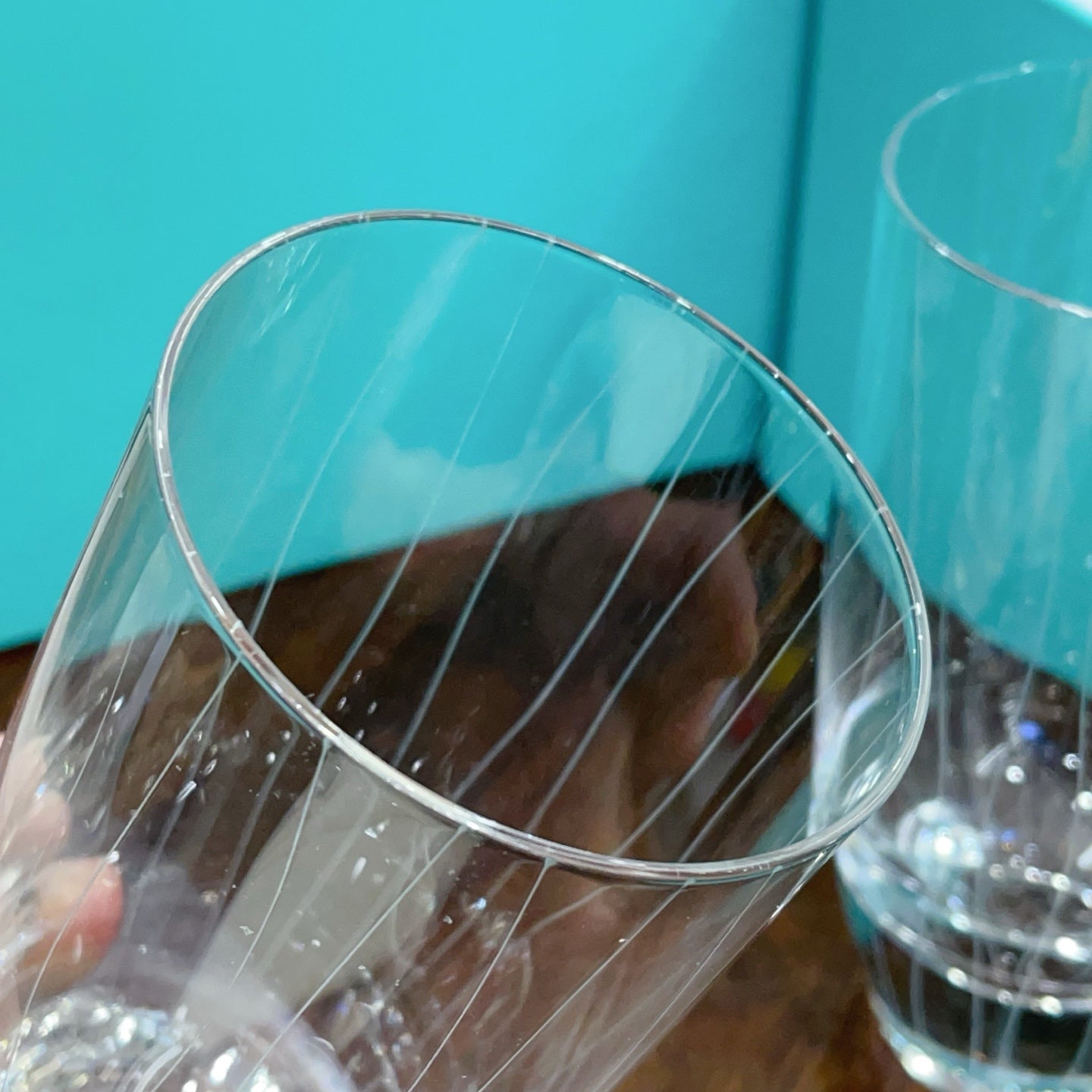 TIFFANY CUP GLASSWARE SET
