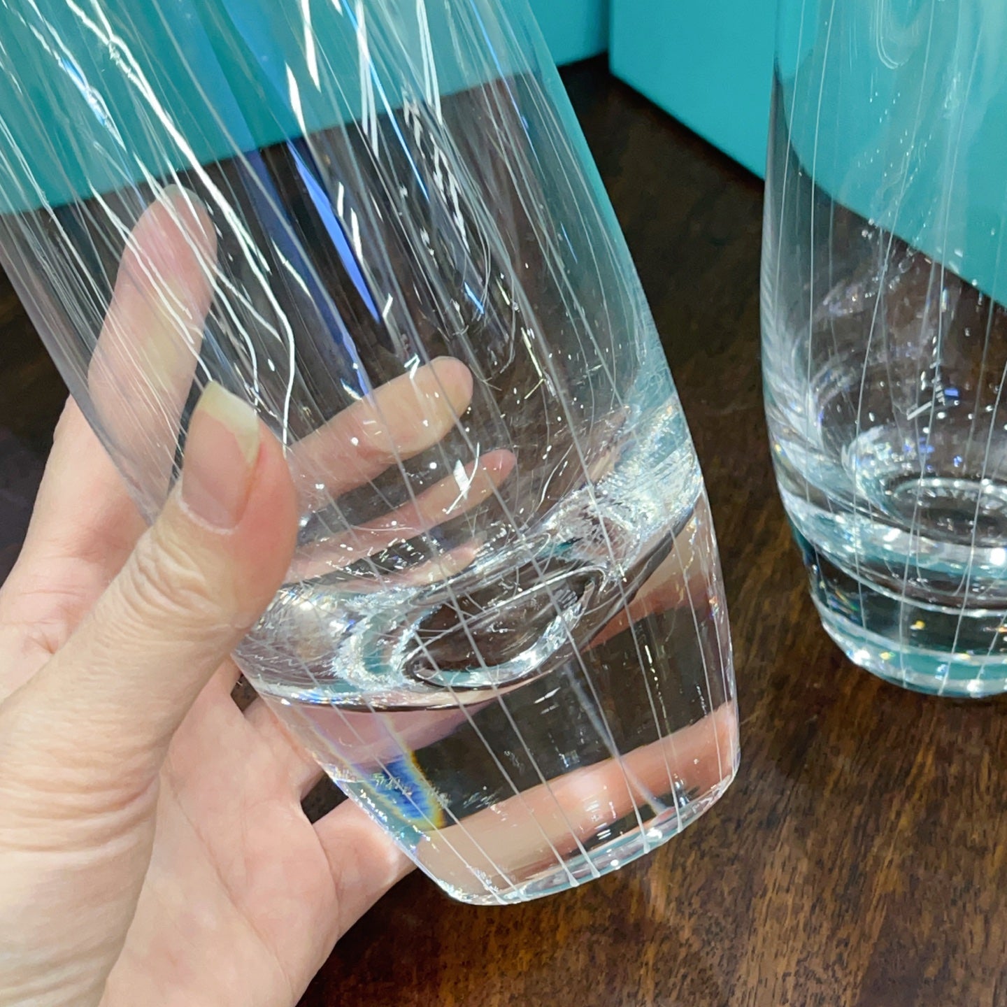 TIFFANY CUP GLASSWARE SET