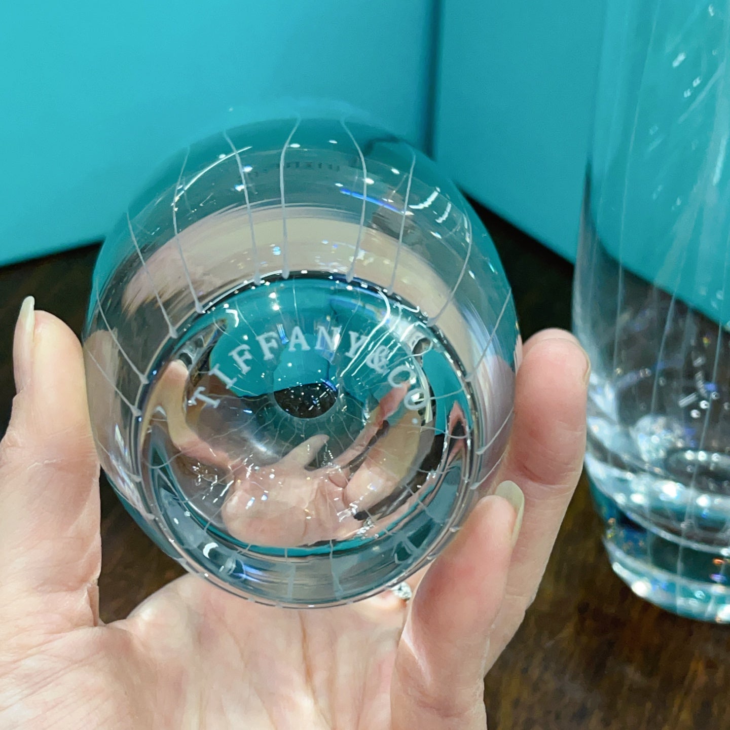 TIFFANY CUP GLASSWARE SET