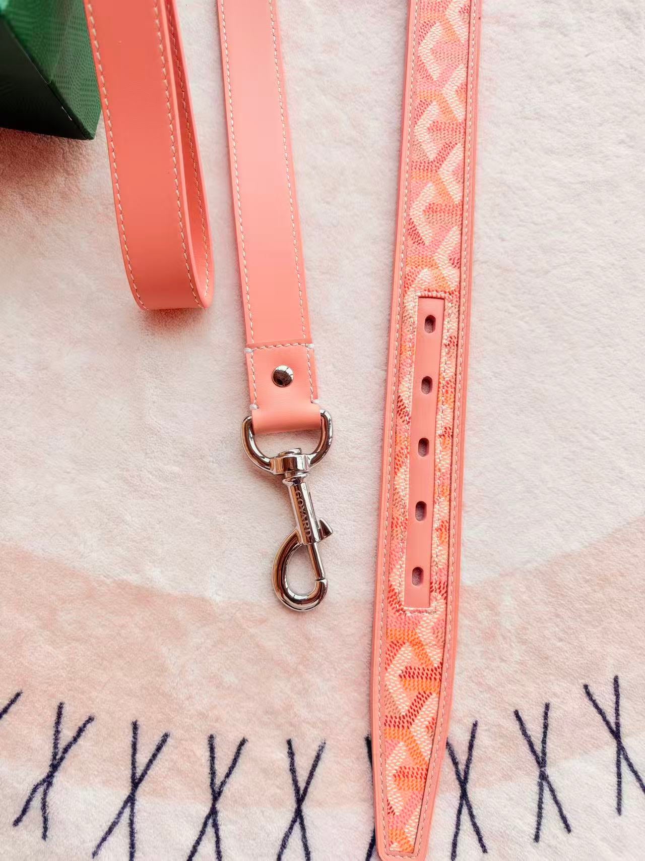 GOYARD DOG COLLAR AND LEASH 2.0
