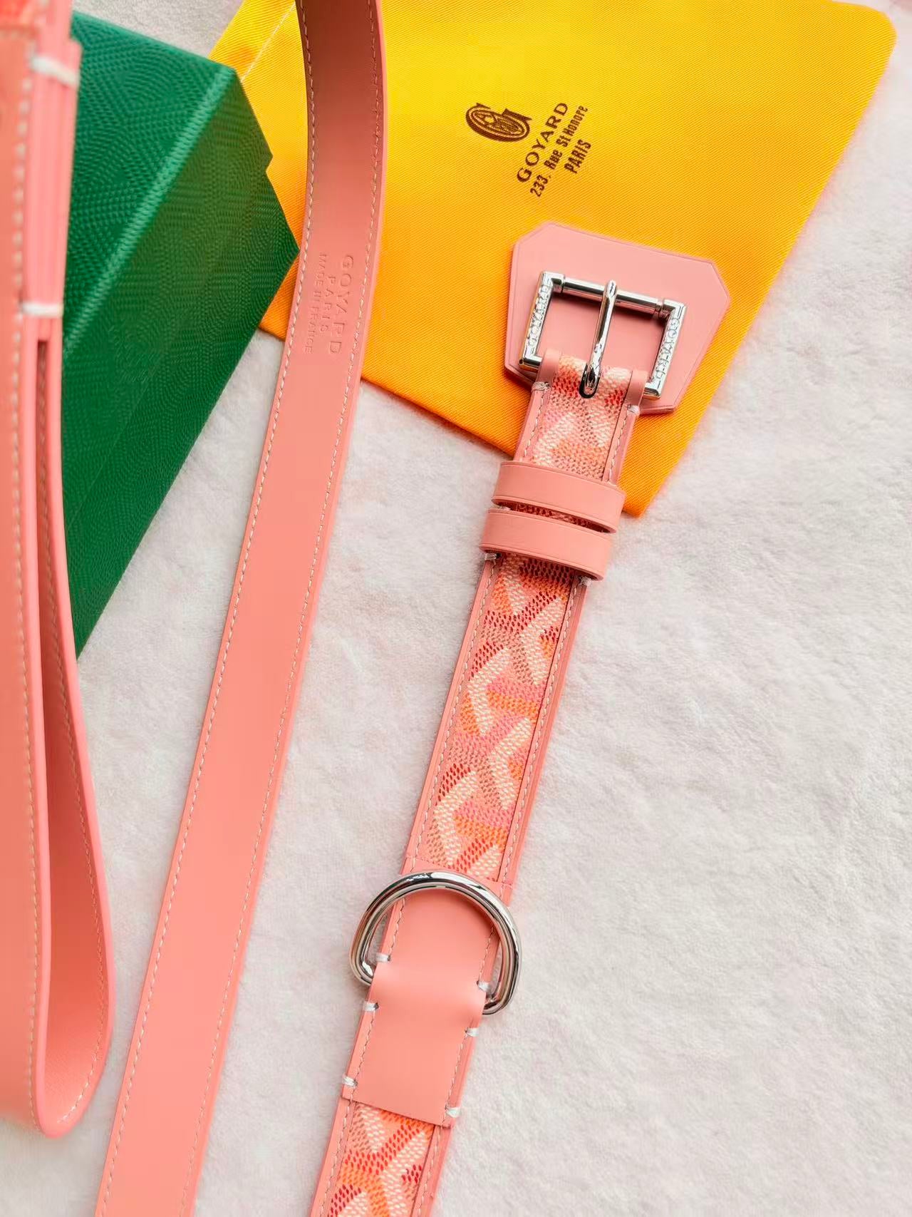GOYARD DOG COLLAR AND LEASH 2.0
