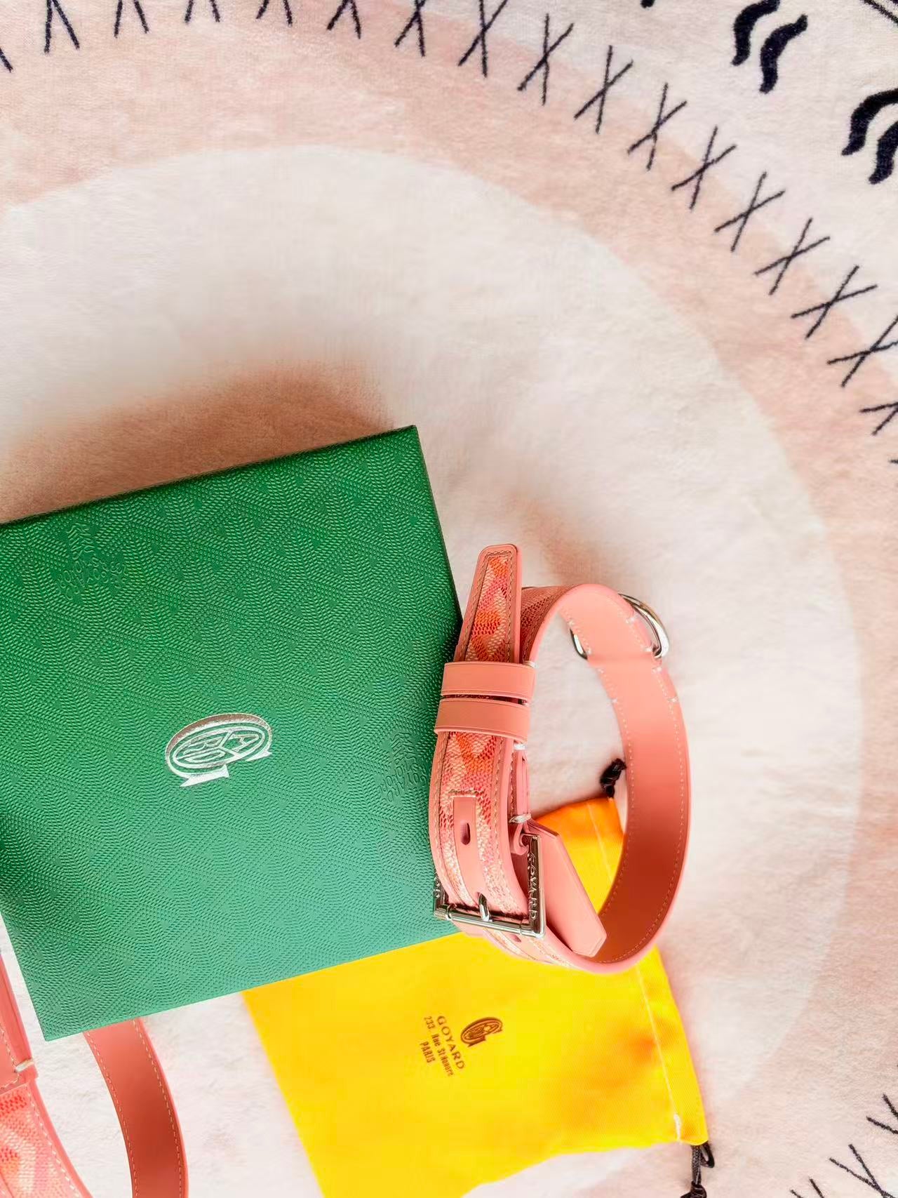 GOYARD DOG COLLAR AND LEASH 2.0