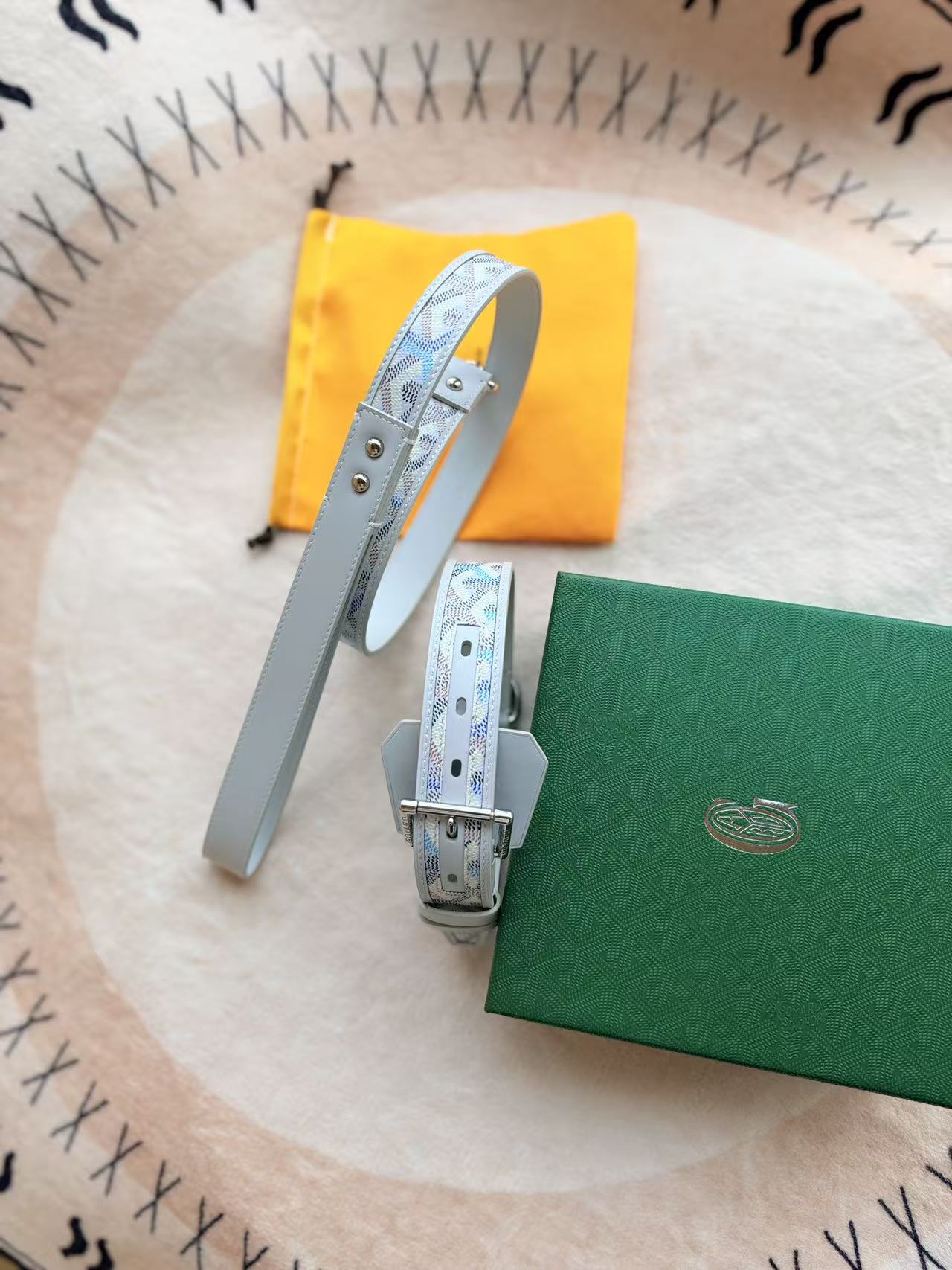 GOYARD DOG COLLAR AND LEASH 2.0