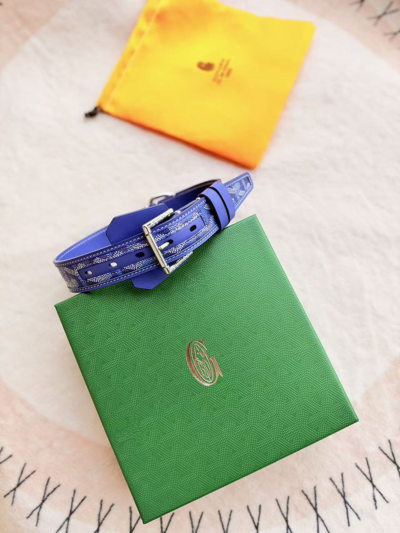 GOYARD DOG COLLAR AND LEASH 2.0