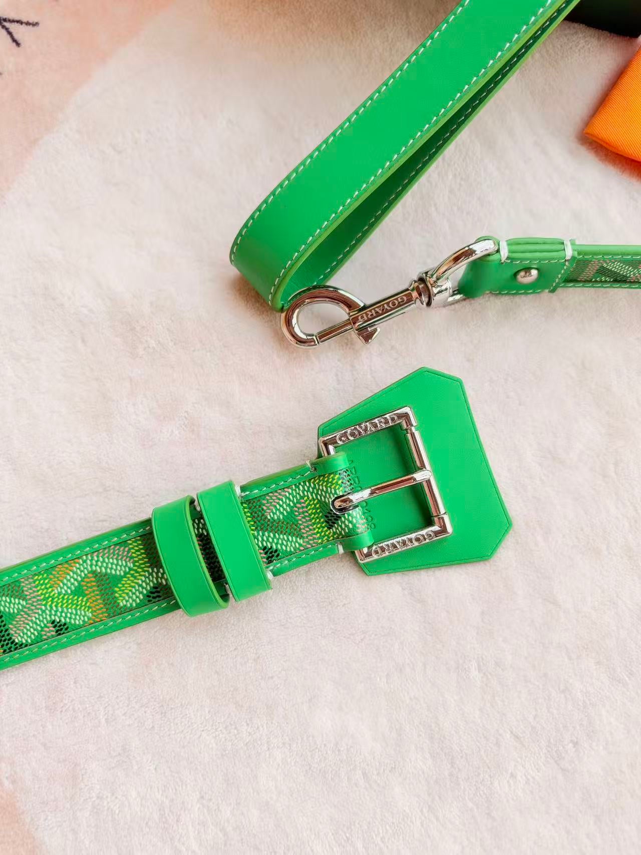GOYARD DOG COLLAR AND LEASH 2.0