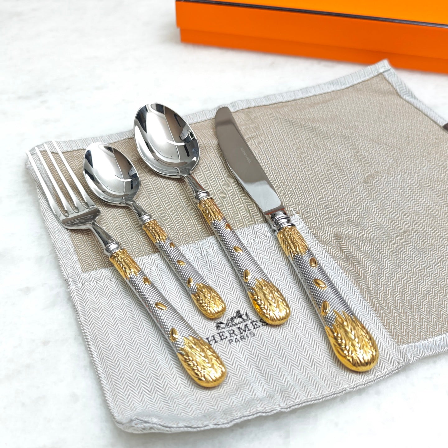 HERMES SINGLE CUTLERY SET 7.0
