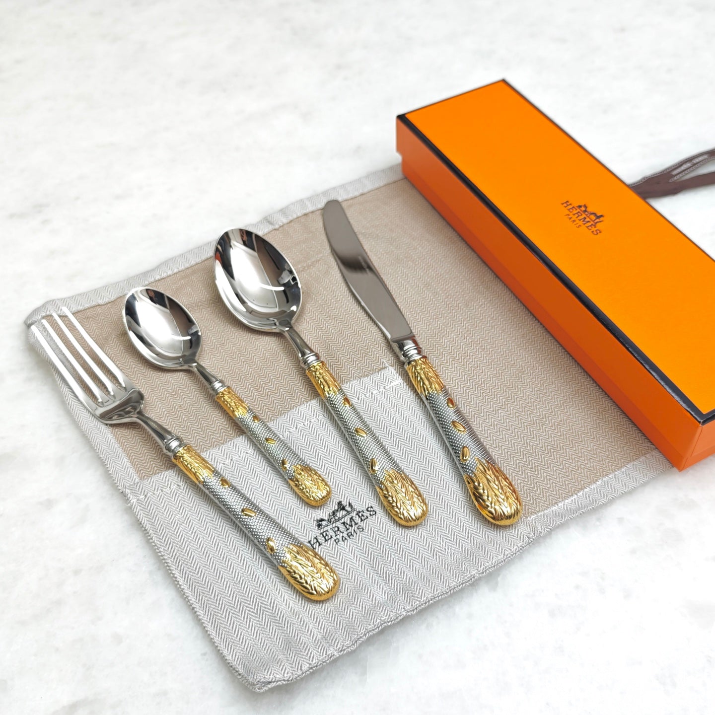 HERMES SINGLE CUTLERY SET 7.0