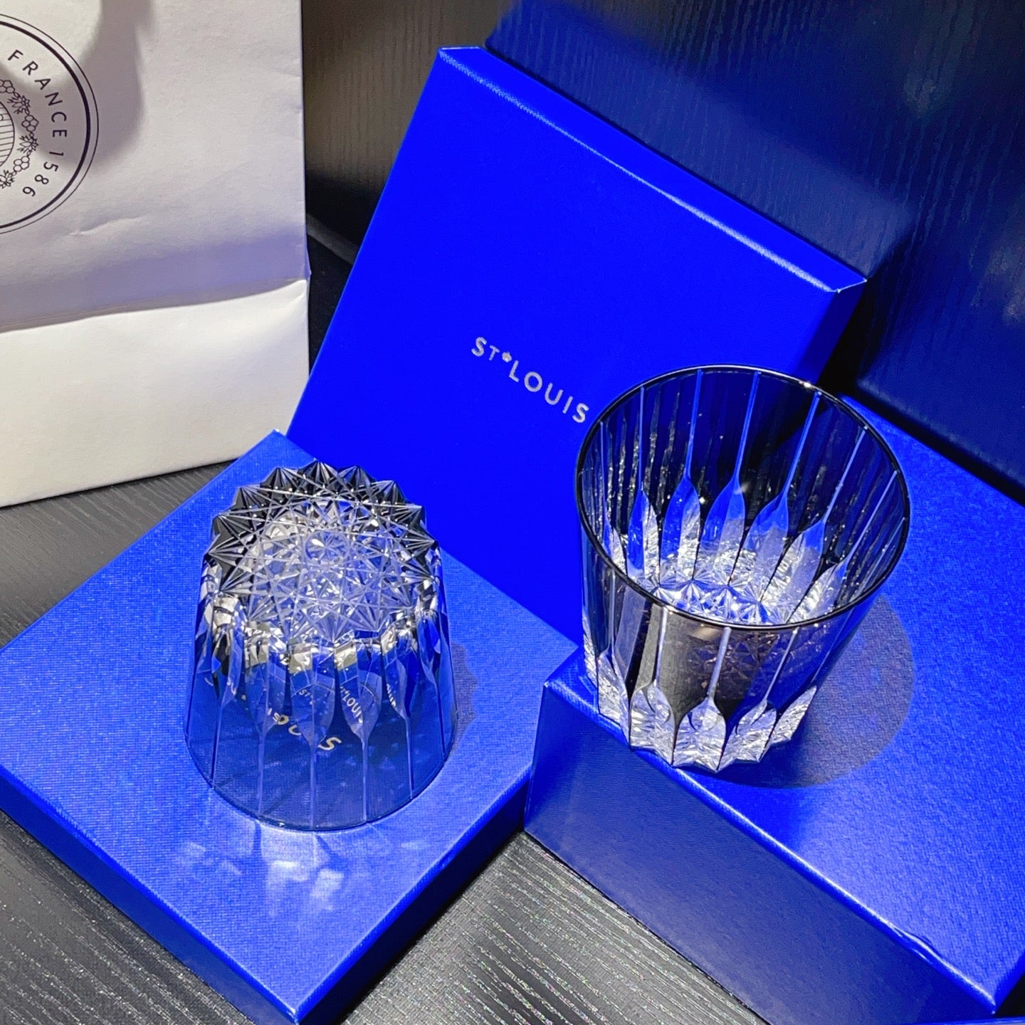 SAINT LOUIS 2 GLASS CUP SET