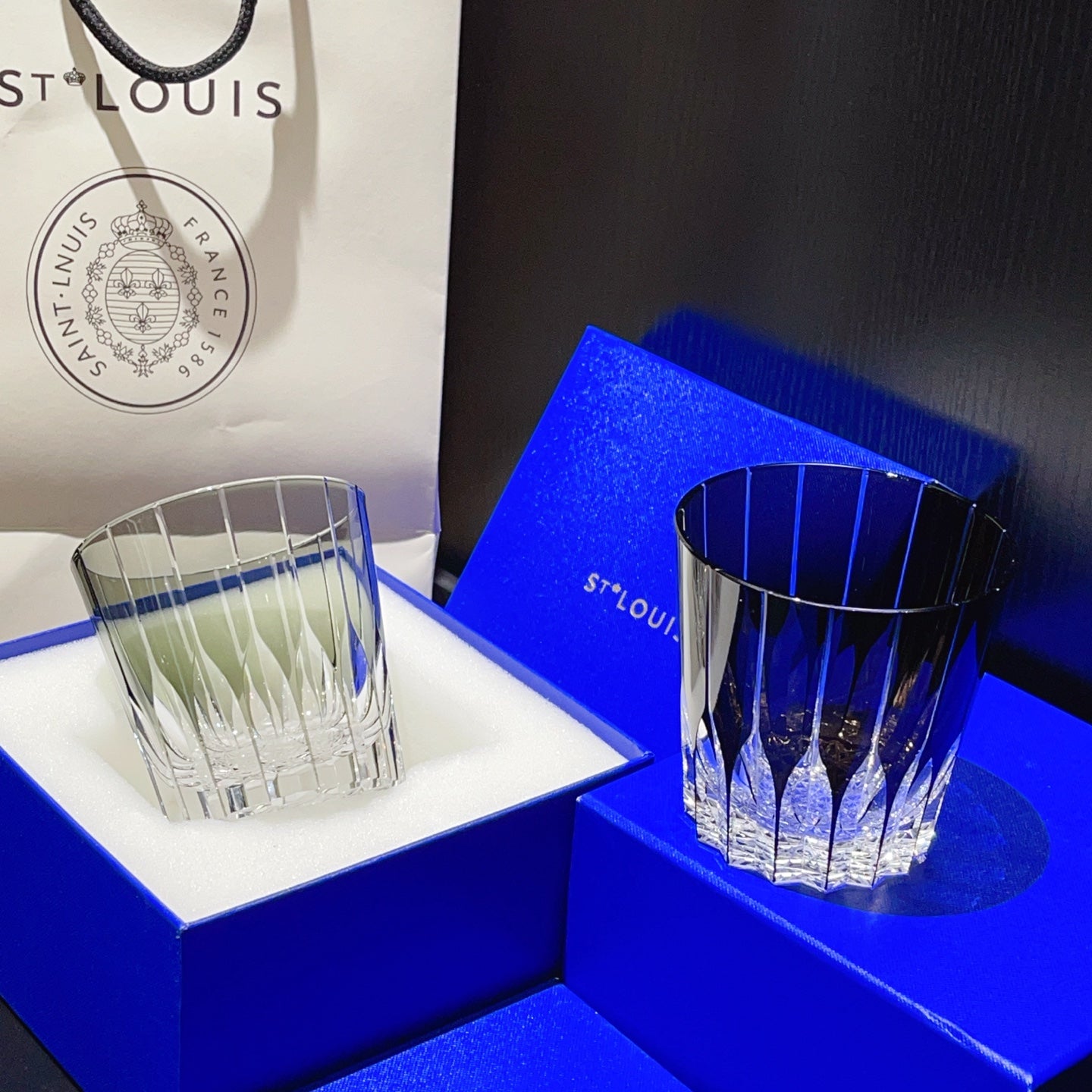 SAINT LOUIS 2 GLASS CUP SET