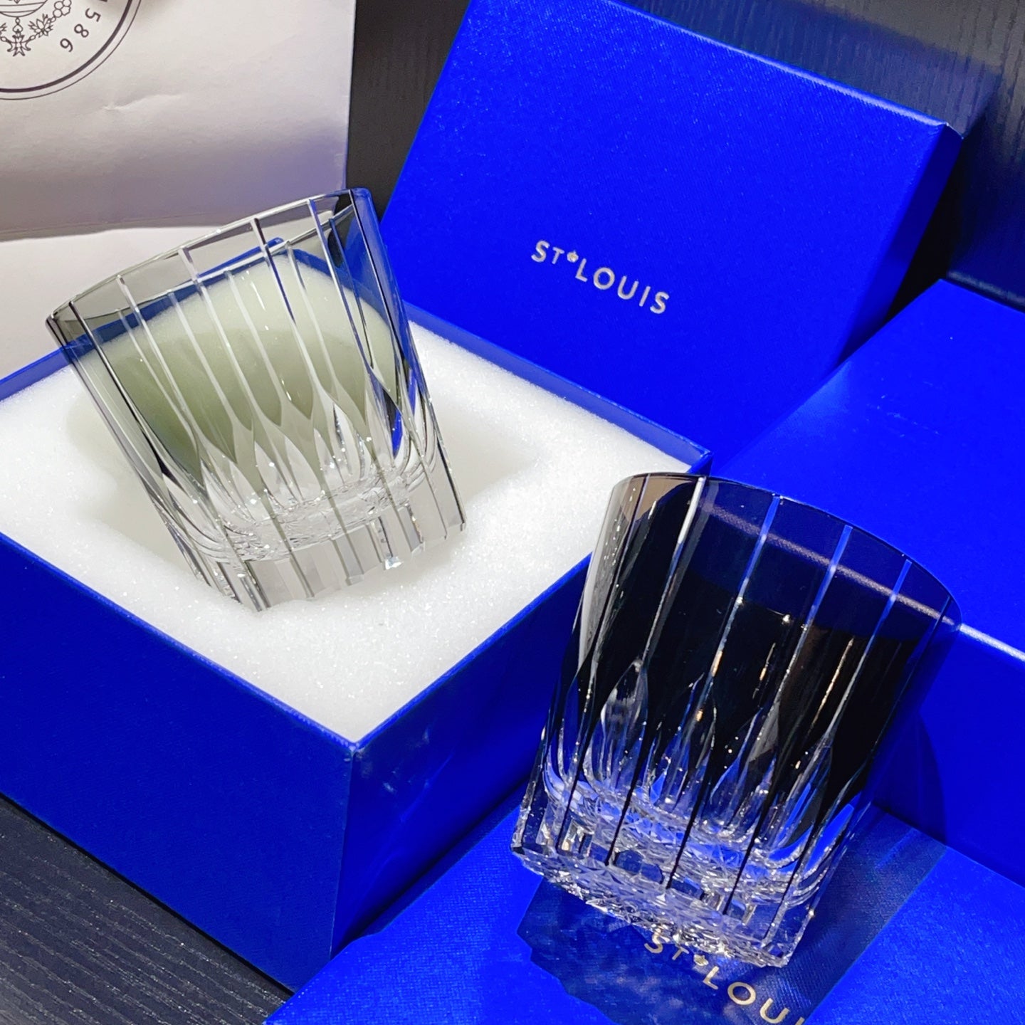 SAINT LOUIS 2 GLASS CUP SET