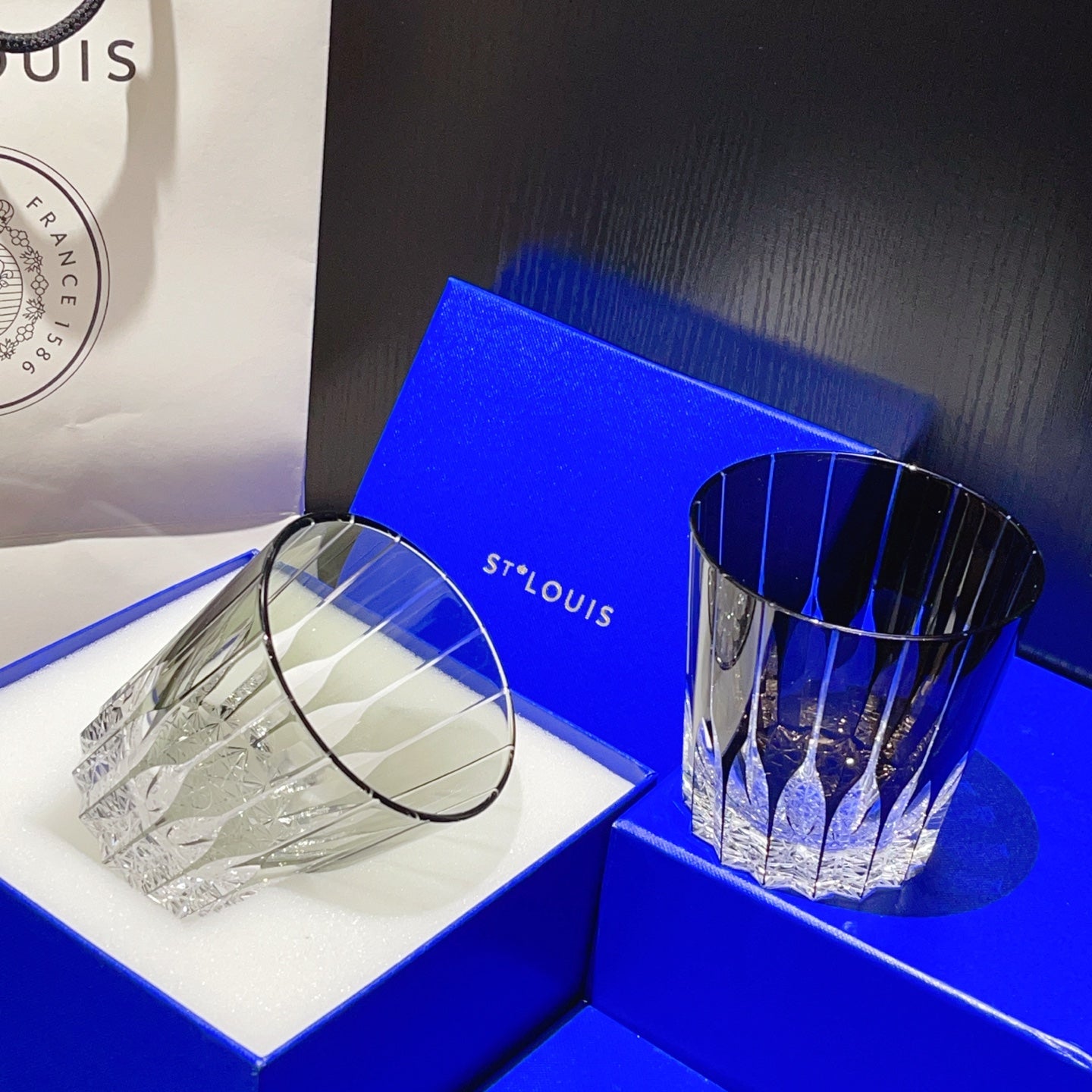 SAINT LOUIS 2 GLASS CUP SET
