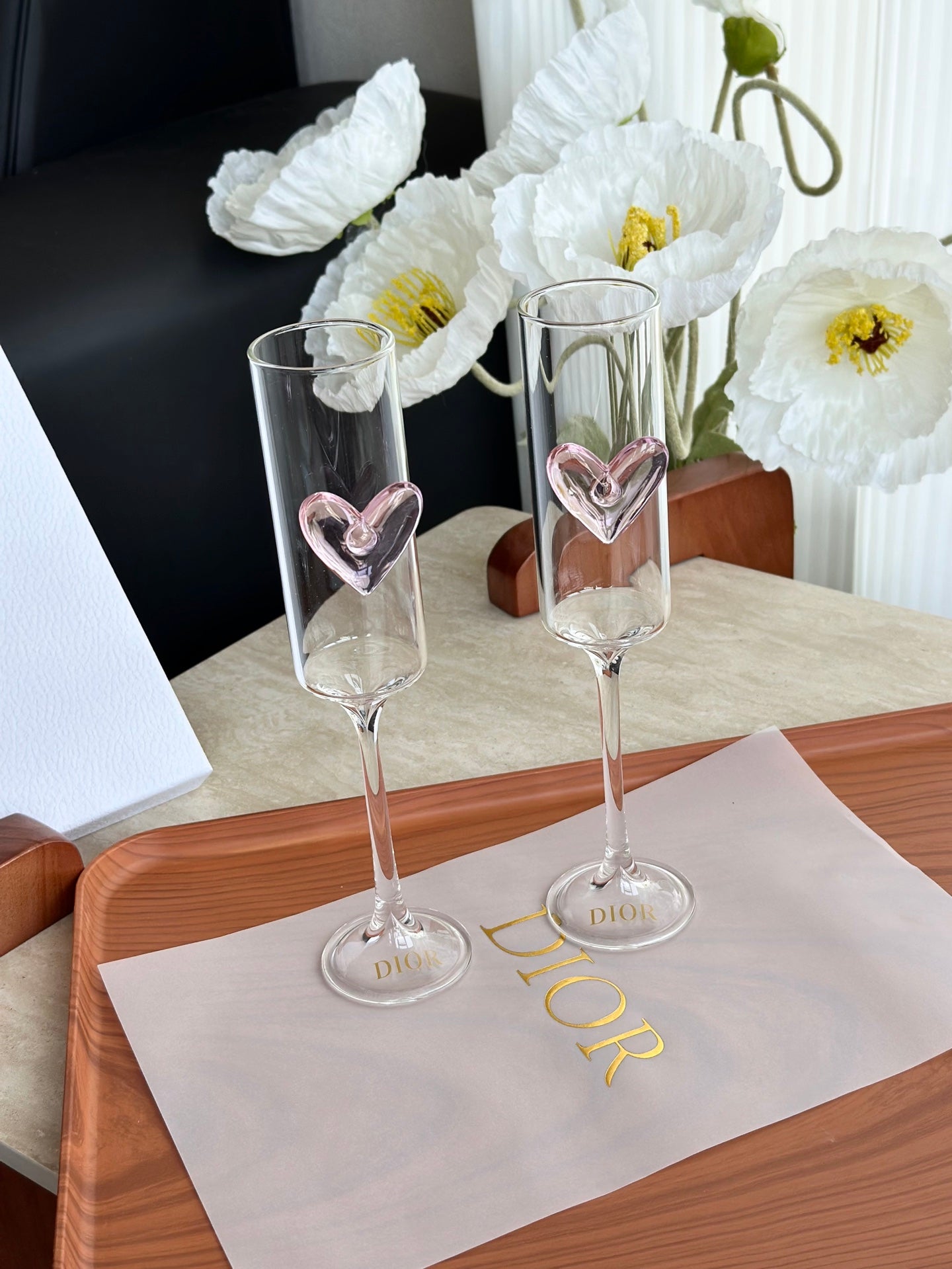 CHRISTIAN CHAMPAGNE GLASS SET 2.0