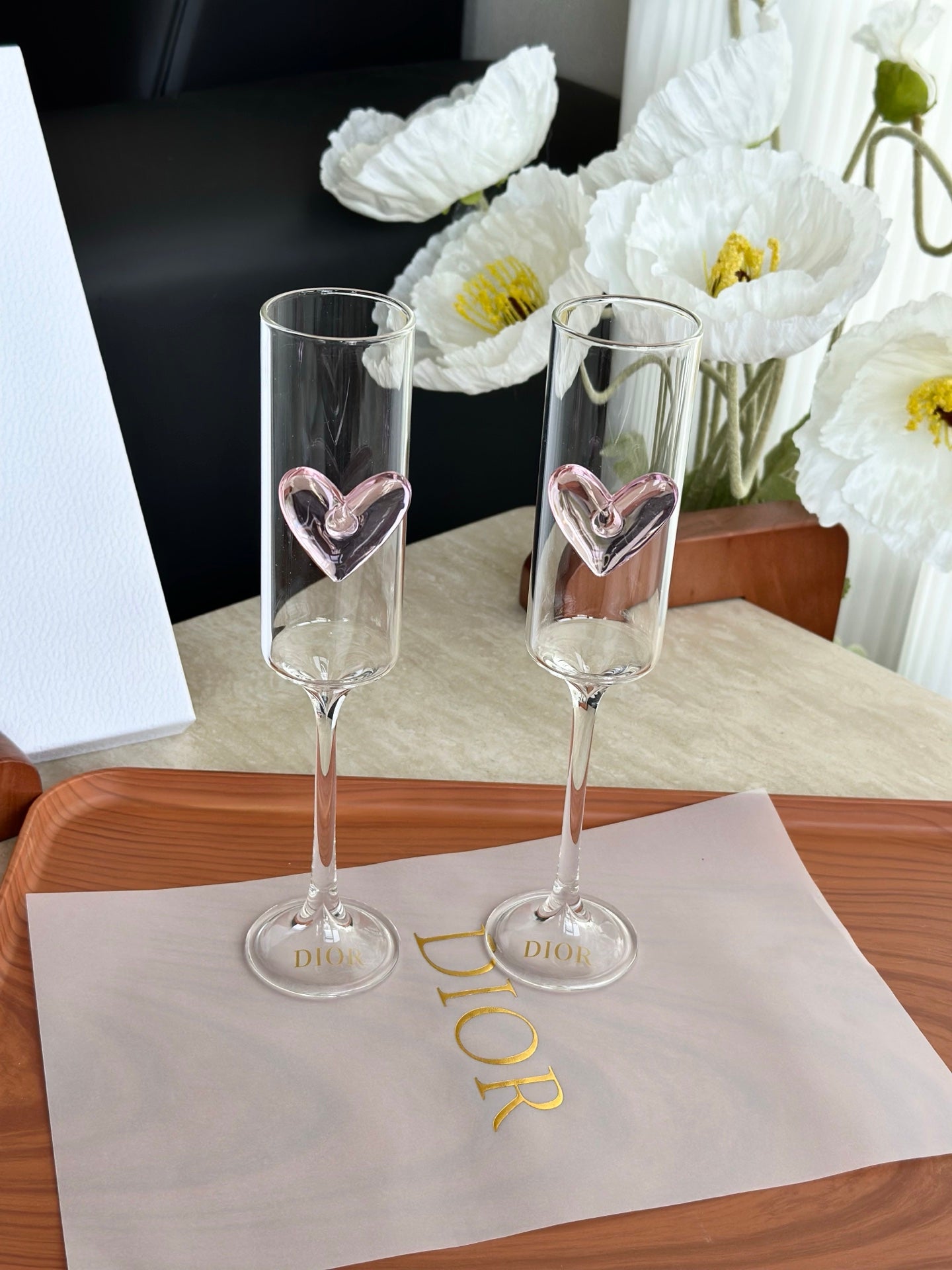 CHRISTIAN CHAMPAGNE GLASS SET 2.0