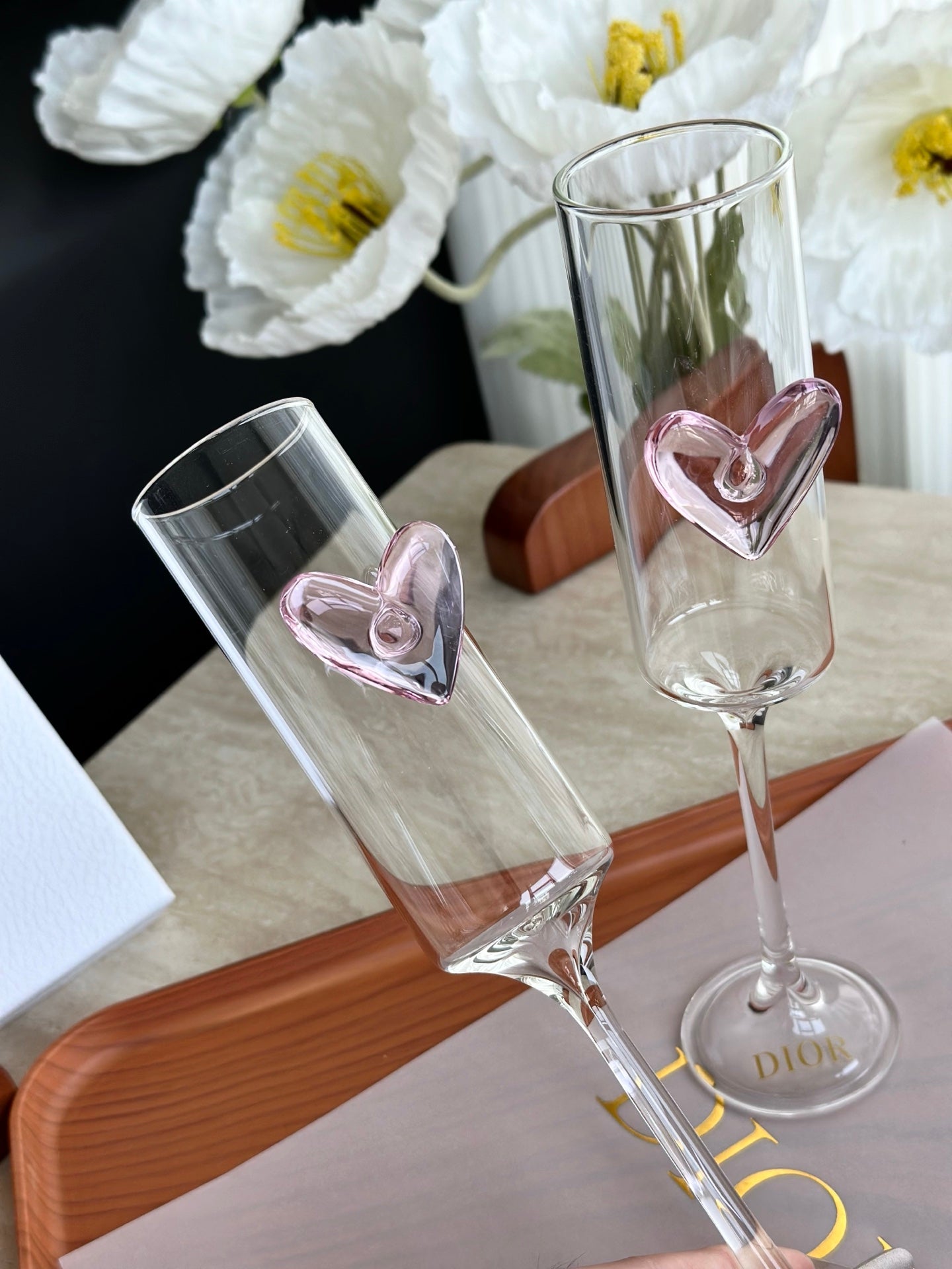 CHRISTIAN CHAMPAGNE GLASS SET 2.0