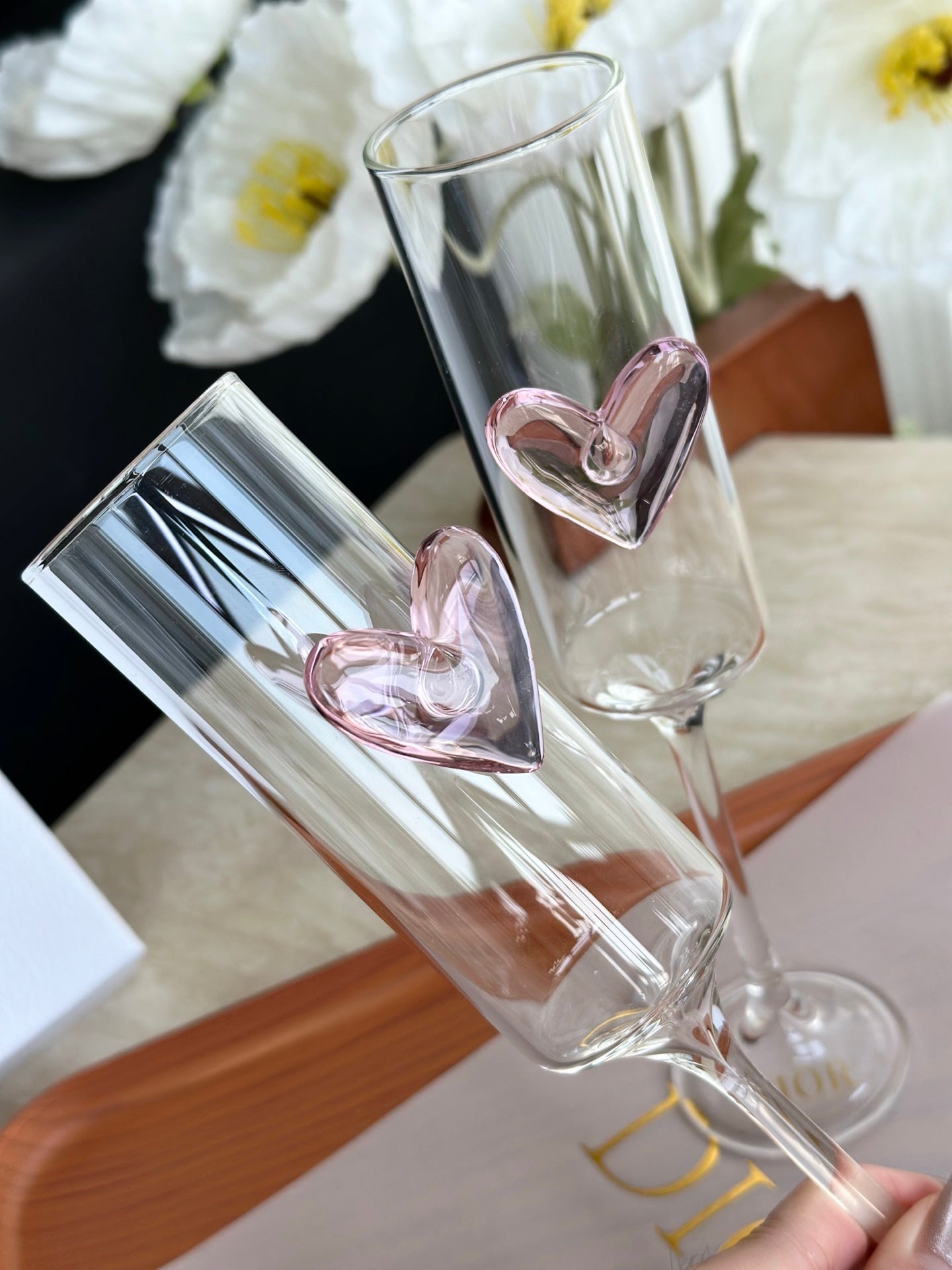 CHRISTIAN CHAMPAGNE GLASS SET 2.0