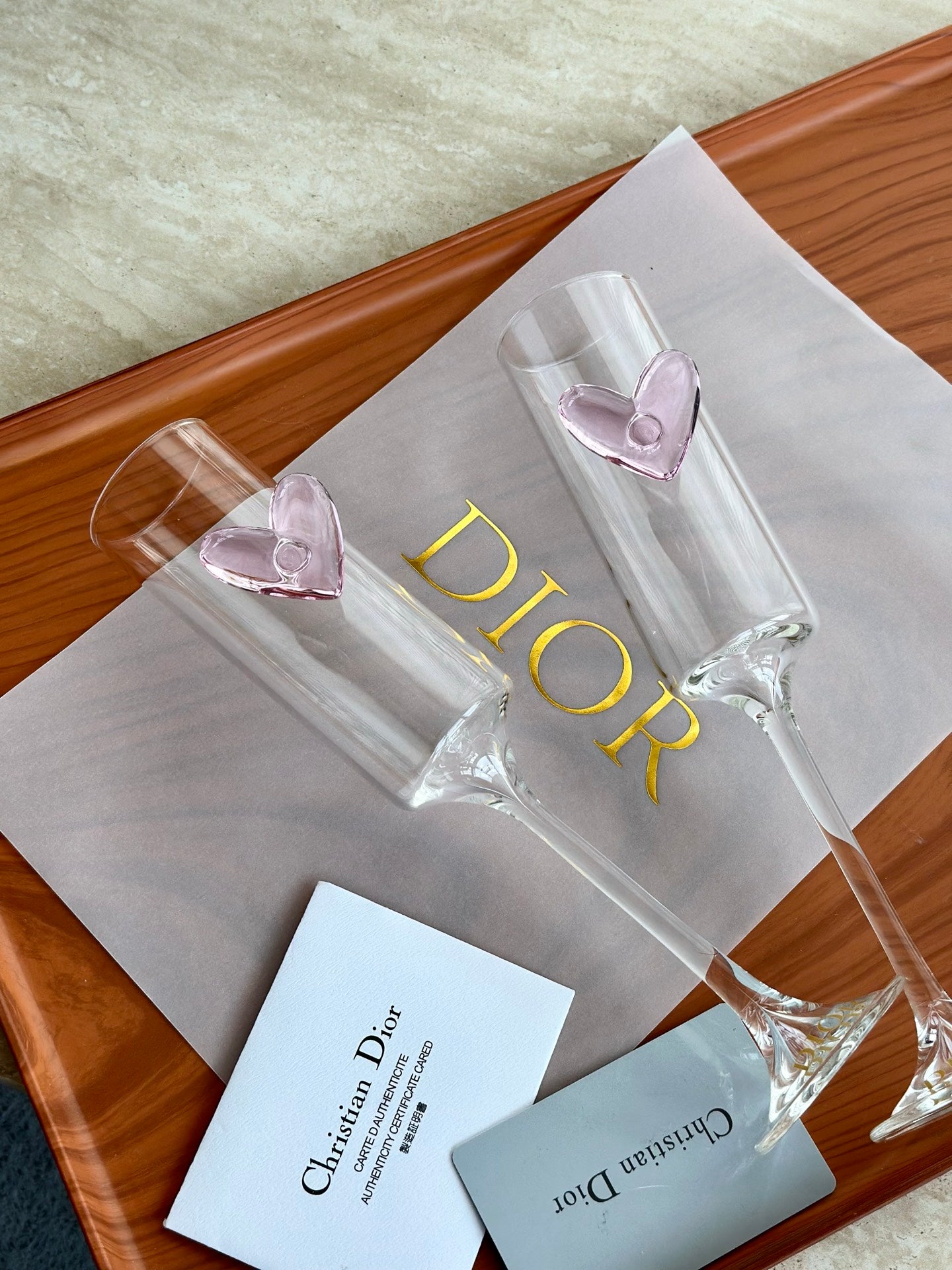 CHRISTIAN CHAMPAGNE GLASS SET 2.0