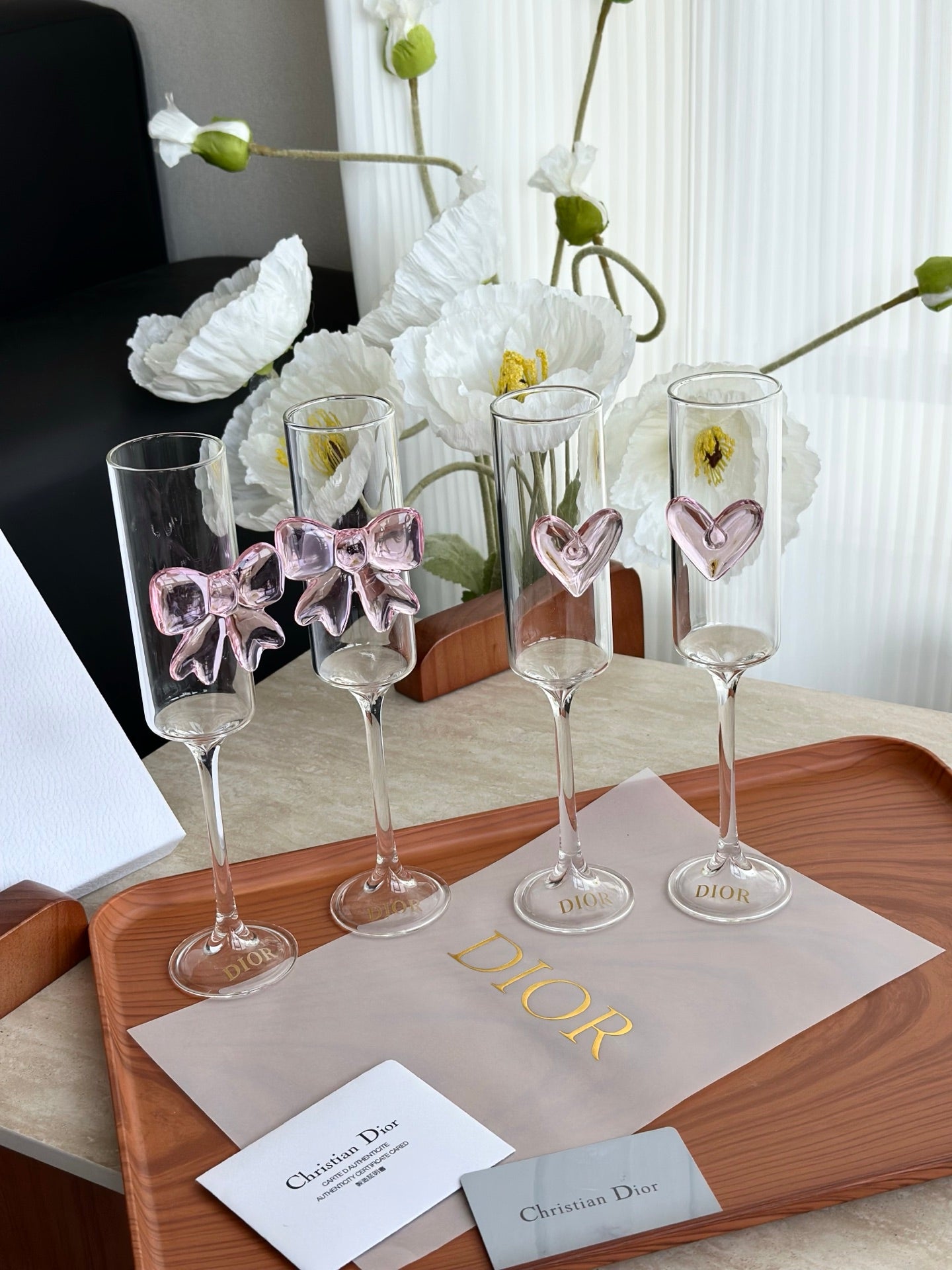 CHRISTIAN CHAMPAGNE GLASS SET 2.0