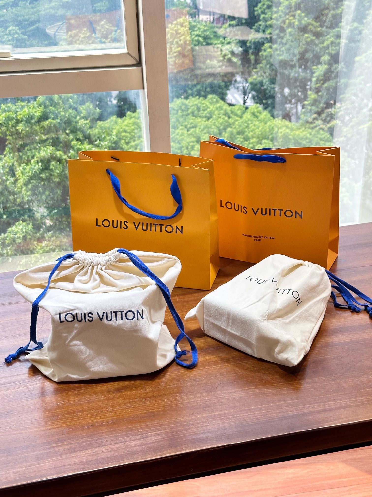 CUSTOM LV WOOD TISSUE BOX COVER